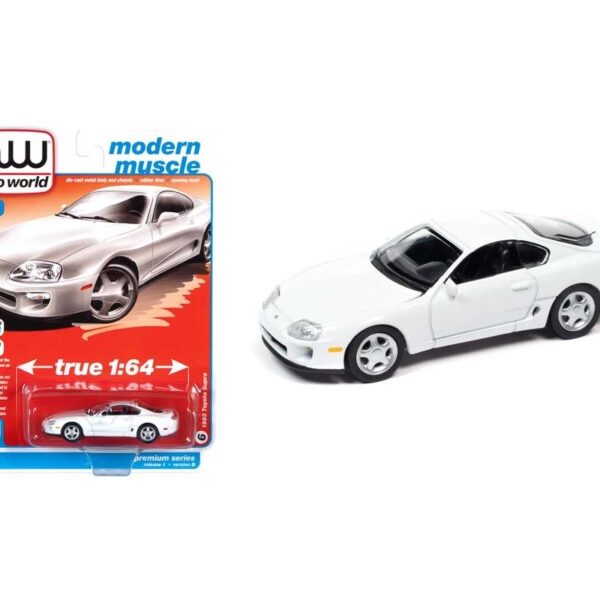 Auto World 1:64 1993 Toyota Supra (Super White) – Premium 2021 Release 1 Version B
