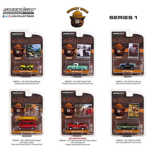 Greenlight 1:64 Smokey Bear Series 1 Assortment