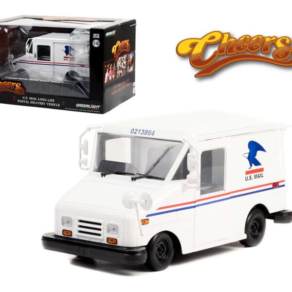 Greenlight 1:18 Cliff Clavin’s U.S. Mail Long-Life Postal Delivery Vehicle (LLV) – Cheers (1982-93 TV Series)