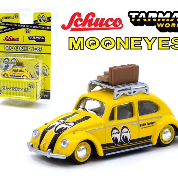 Tarmac 1:64 Schuco Volkswagen Beetle Mooneyes With Roof Rack