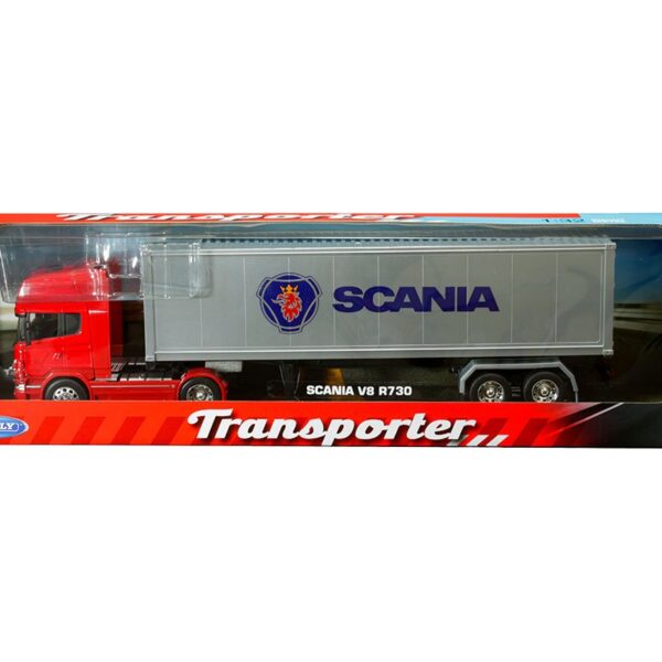 Welly 1:32 Scania V8 R730 Trailer â€“ Transporter