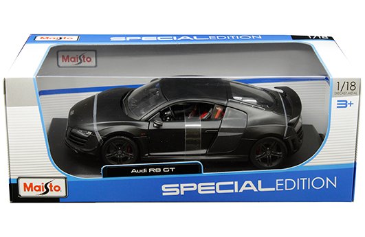 Maisto 1:18 Audi R8 GT (Stealth Black) – Special Edition