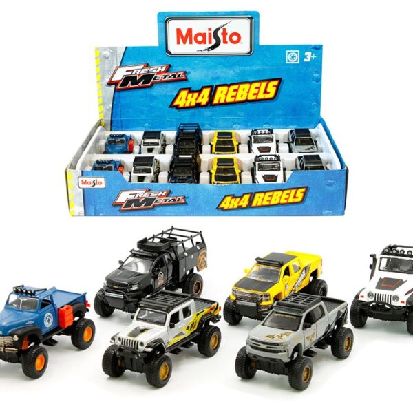 Maisto 4×4 Rebels Assortment 6 Styles – Fresh Metal