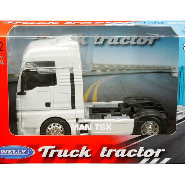 Welly 1:32 MAN TGX XXL (White) – Truck Tractor
