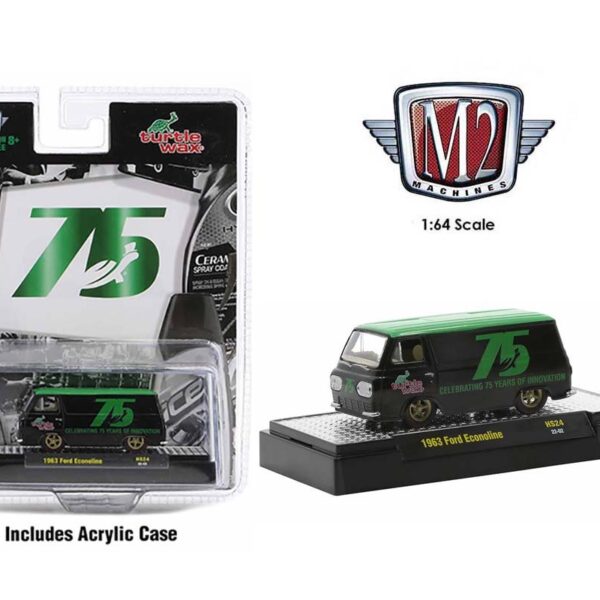 M2 Machines 1:64 1963 Ford Econoline Turtle Wax 75th Anniversary Special – Auto-Thentics – Hobby Exclusive