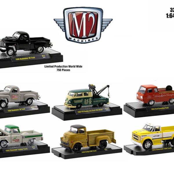 M2 Machines 1:64 Auto Trucks Release 71 Assortment 6 Styles