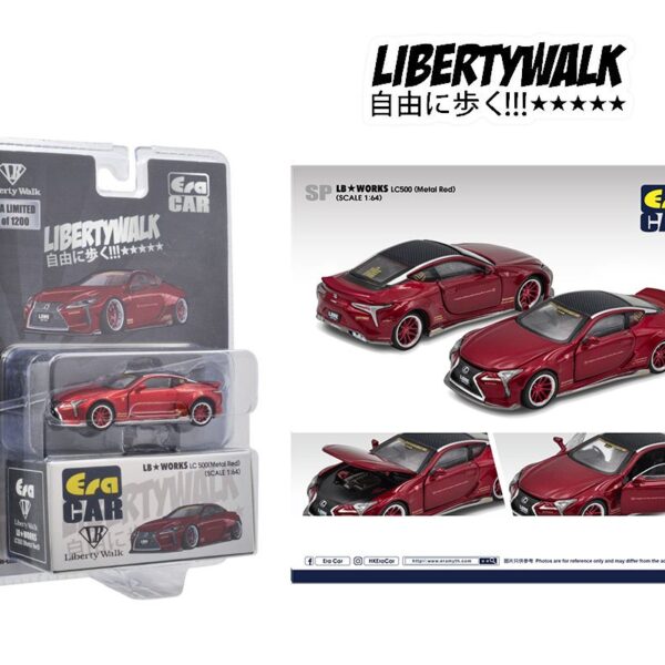 ERA Car 1:64 Lexus LC500 Metalic Red Limited 1,200 Pcs – LB Works  – Mijo Exclusive