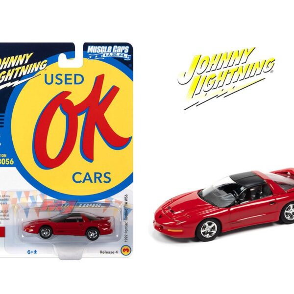 Johnny Lightning 1:64 1977 Pontiac Firebird T/A WS6 Red Solid Pack – Muscle Cars USA