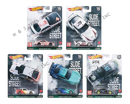Hot Wheels 1:64 car Culture 2021 E case Slide Street Assortment
