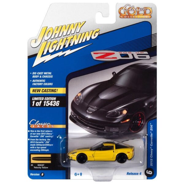 Johnny Lightning 1:64 Classic Gold 2021 Release 4 – 2012 Chevrolet Corvette Z06