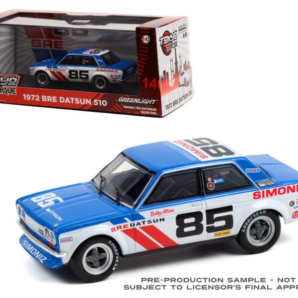 Greenlight 1:43 Tokyo Torque – 1972 BRE Datsun 510 #85 Bobby Allison