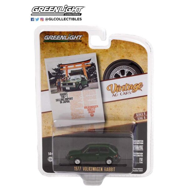 Greenlight 1:64 Vintage Ad Cars Series 6 – 1977 Volkswagen Rabbit