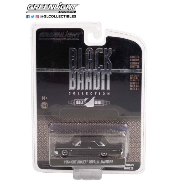 Greenlight 1:64 Black Bandit Series 26 – 1964 Chevy Impala SS Lowrider
