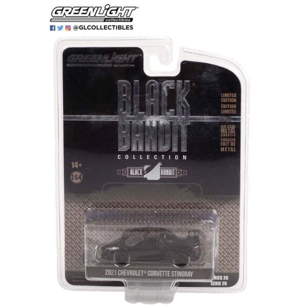 Greenlight 1:64 Black Bandit Series 26 – 2021 Chevy Corvette C8 Stingray