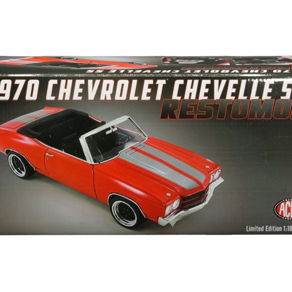 ACME 1:18 1970 Chevrolet Chevelle SS Restomod (Red with grey stripes) Limited 1 of 672