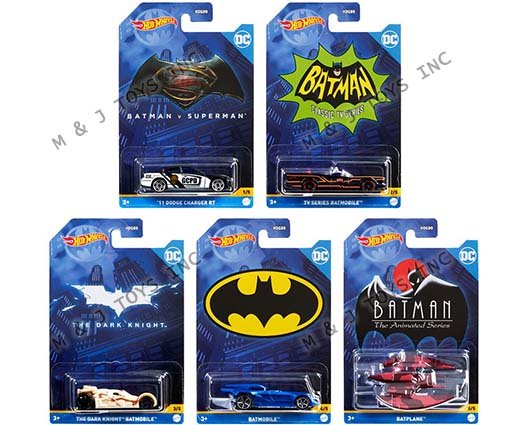 Hot Wheels 1:64 Batman Theme Batmobiles Assortment 2022 A Cases