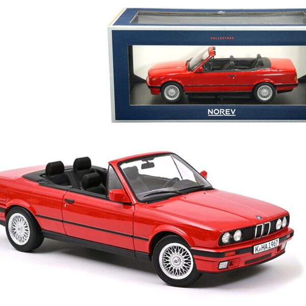 Norev 1:18 1991 BMW 318i Cabriolet (Red)