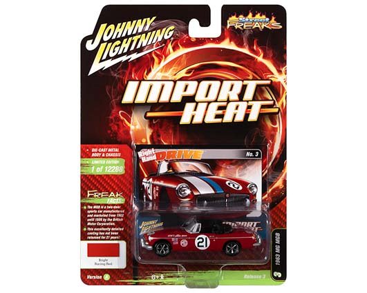 Johnny Lightning 1:64 MG 1963 MGB (Import Heat) RD