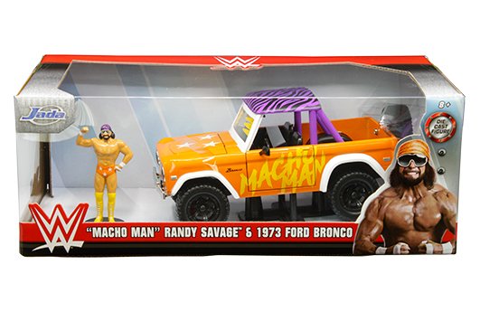 Jada 1:24 Hollywood Rides – WWE – 1973 Ford Bronco with Macho Man Orange