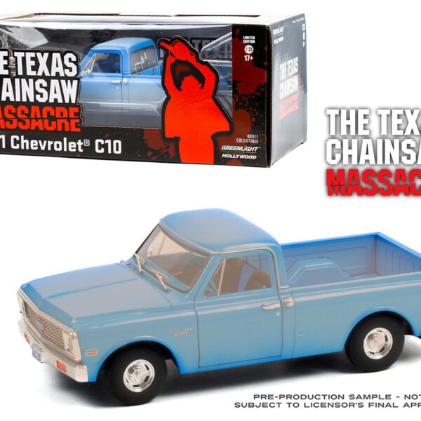 Greenlight 1:24 Hollywood – The Texas Chain Saw Massacre (1974) – 1971 Chevrolet C-10 (Blue/Weathered)