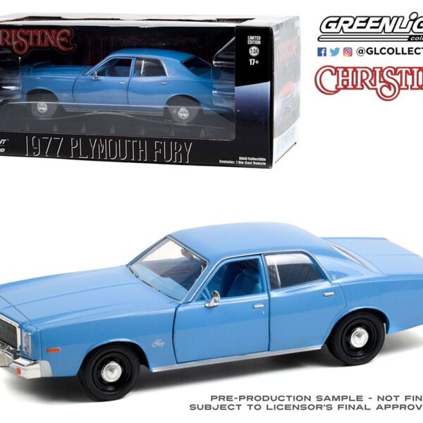 Greenlight 1:24 Christine (1983) – Detective Rudolph Junkins’ 1977 Plymouth Fury (Blue)