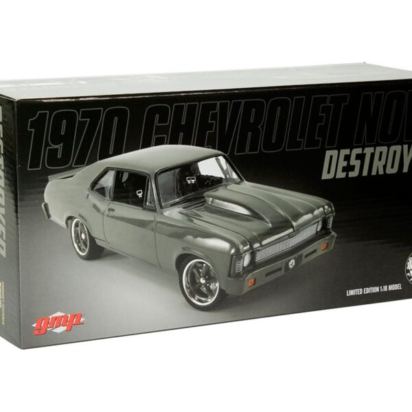 GMP 1:18 1970 Chevrolet Nova Street Fighter Destroyer (Grey) Limited 1 of 750