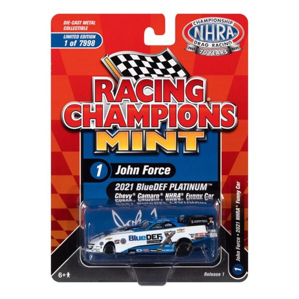 RC 1:64 John Force 2021 BlueDef Camaro FC WHBL