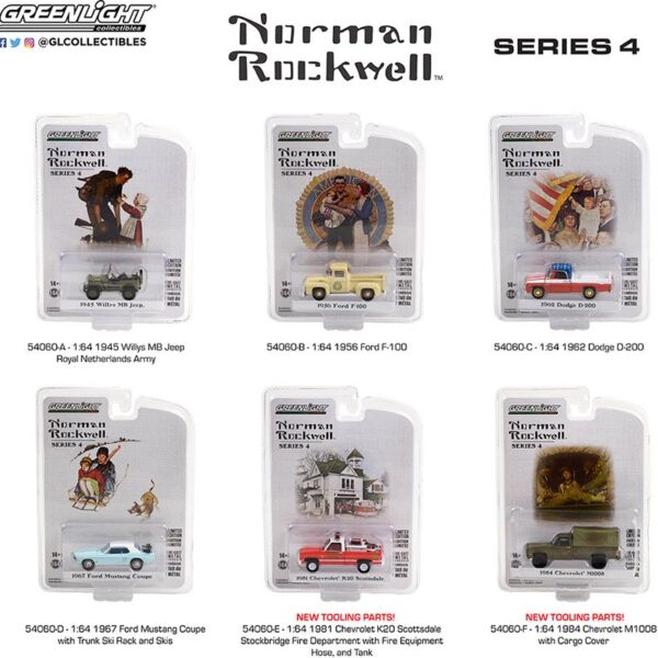 Greenlight 1:64 Norman Rockwell Series 4 Assortment