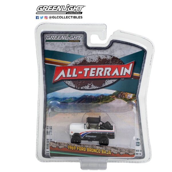 Greenlight 1:64 All-Terrain Series 13 – 1969 Ford Bronco Baja – BFGoodrich