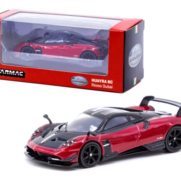 Tarmac Works 1:64 Pagani Huayra BC Rosso Dubai (Red and black) – Global64