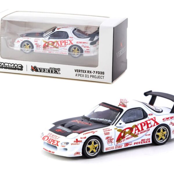 Tarmac Works 1:64 Vertex RX-7 FD3S A’pex D1 Project – Global64