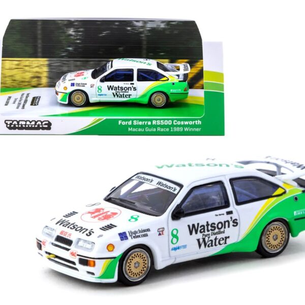 Tarmac Works 1:64 Ford Sierra RS500 Cosworth Macau Guia Race 1989 #8 Winner Tim Harvey – Hobby64