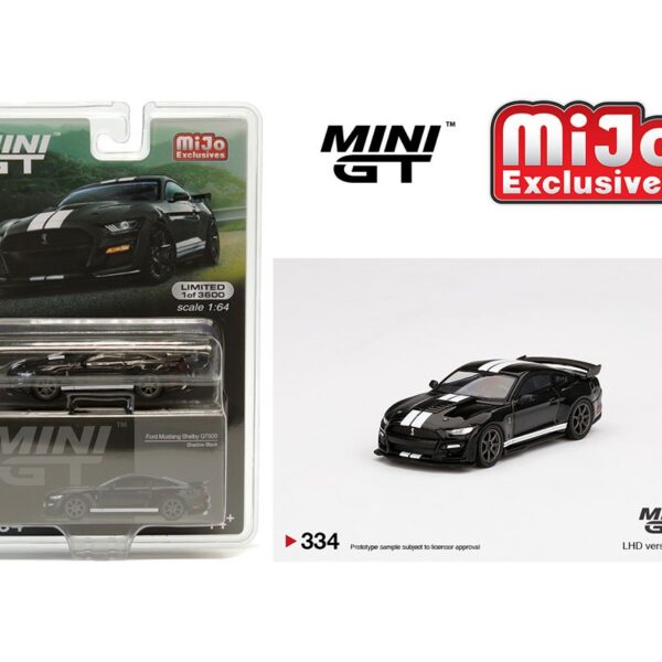 Mini GT 1:64 Ford Mustang Shelby GT500 (Shadow Black)(LHD) – MiJo Exclusives Limited 3600 Pieces
