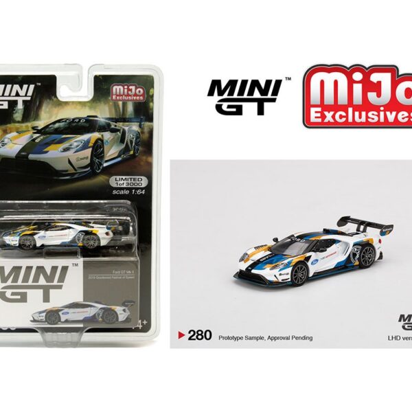 Mini GT 1:64 Ford GT Mk II (White) 2019 Goodwood Festival of Speed – MiJo Exclusives Limited 3000 Pieces