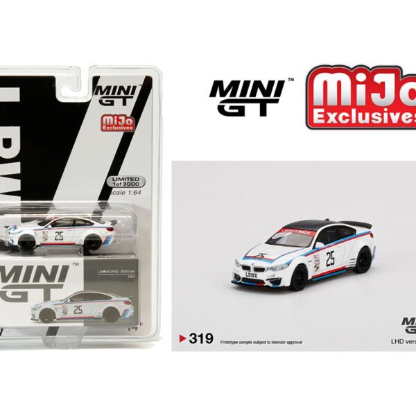 Mini GT 1:64 LB Works BMW M4 IMSA (White)(LHD) – MiJo Exclusives Limited 3000 Pieces