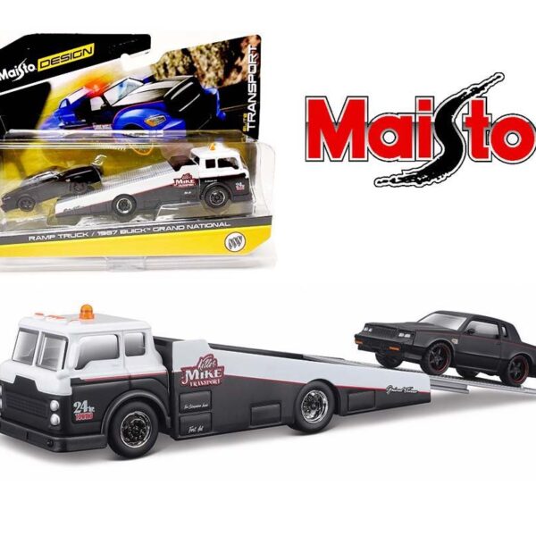 Maisto 1:64 Ramp Truck With 1987 Buick Grand National – Elite Transport