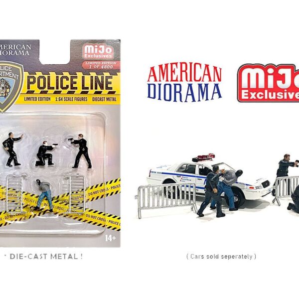 American Diorama 1:64 Police Line Figure Set – MiJo Exclusives