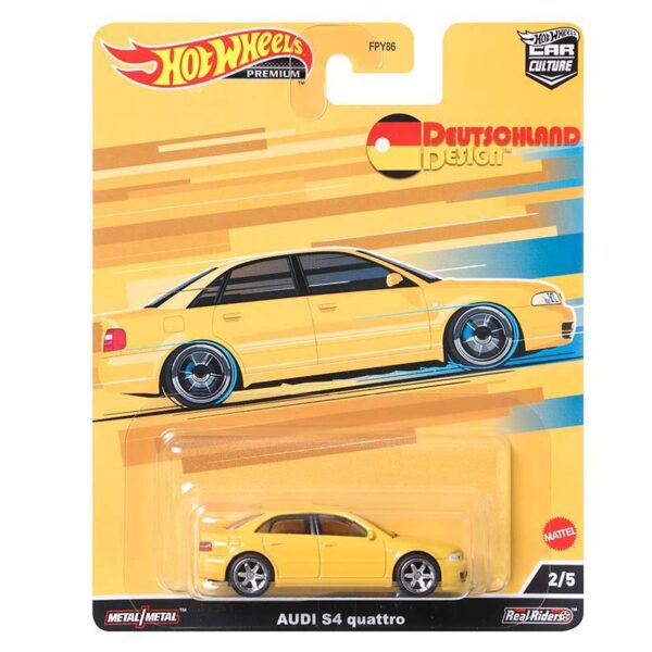Hot Wheels 1:64 Audi S4 Quattro – Car Culture Deutschland 2022 – Solid Pack