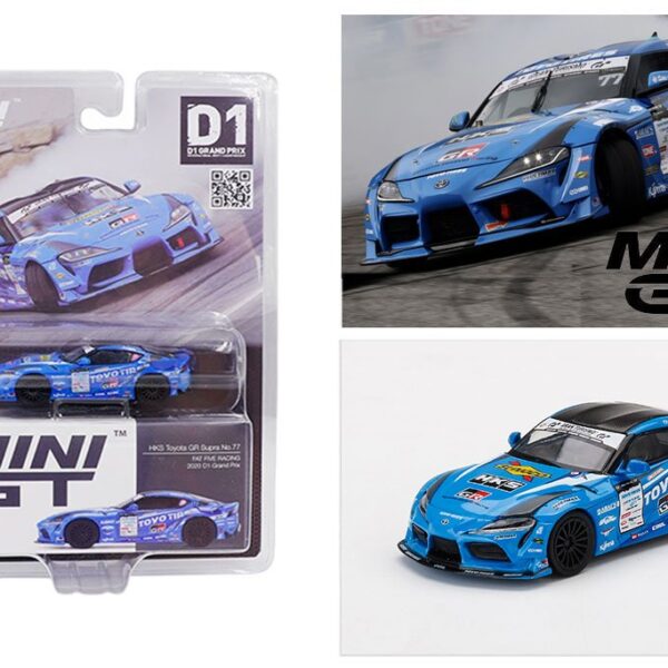 Mini GT 1:64 Japan Exclusive D1 GP HKS Toyota GR Supra #77 Fat Five Racing 2020 Limited Edition
