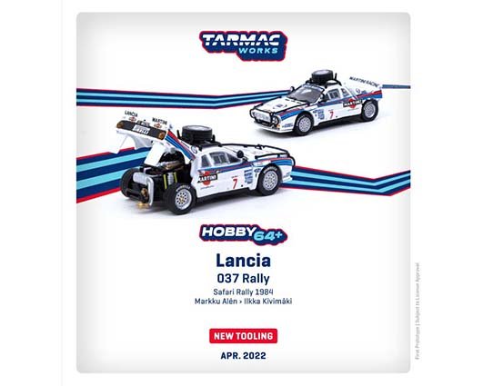 Tarmac Works 1:64 Lancia 037 Rally Safari Rally 1984 Markku AlÃ©n / Ilkka KivimÃ¤ki