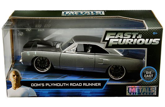 Jada 1:24 Domâ€™s 1970 Plymouth Road Runner -Fast & Furious