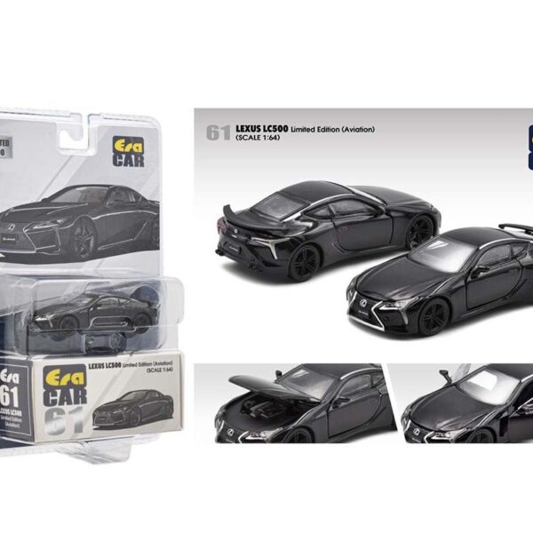 ERA Car 1:64 Mijo Exclusive Lexus LC500 Black Limited 1200 pcs