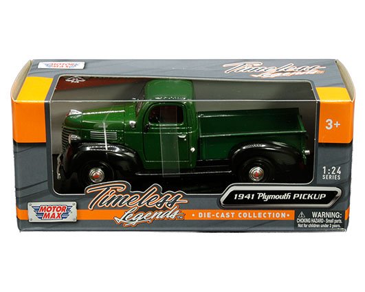 Motormax 1:24 1941 Plymouth Pickup – Timeless Legends