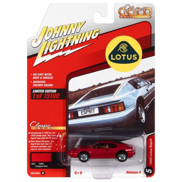 Johnny Lightning 1:64 Classic Gold 2021 Release 4 â€“ 1989 Lotus Esprit Turbo