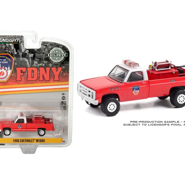 GL 1:64 HE Chevy 1986 M1008 4×4 NY Fire Department