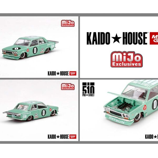 Kaido House x Mini GT 1:64 Mijo Exclusive Datsun 510 Pro Street ” KDO510″ Limited Edition