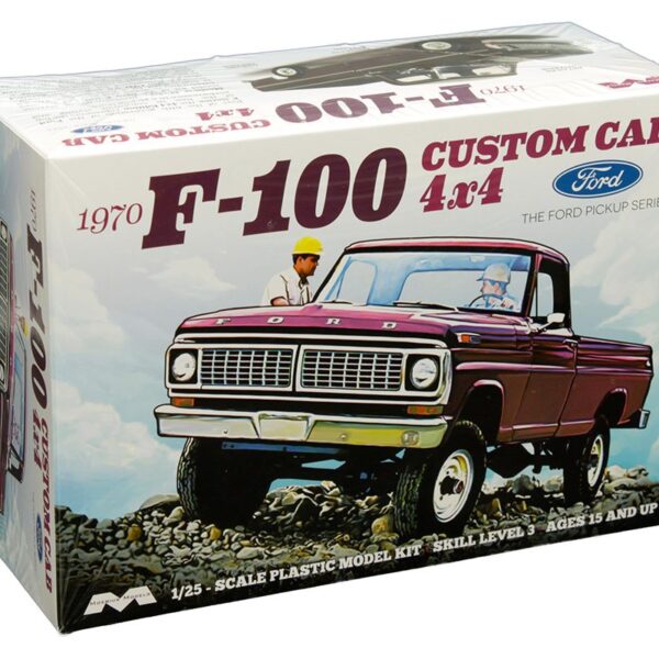 Moebius Models 1:25 1970 Ford F-100 Custom Cab 4×4 Model Kit
