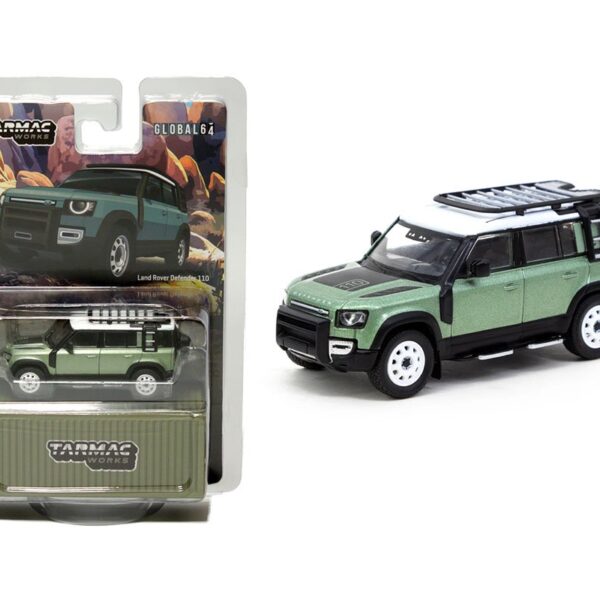 Tarmac Works 1:64 2021 Land Rover Defender 110 Green Metallic – Global64