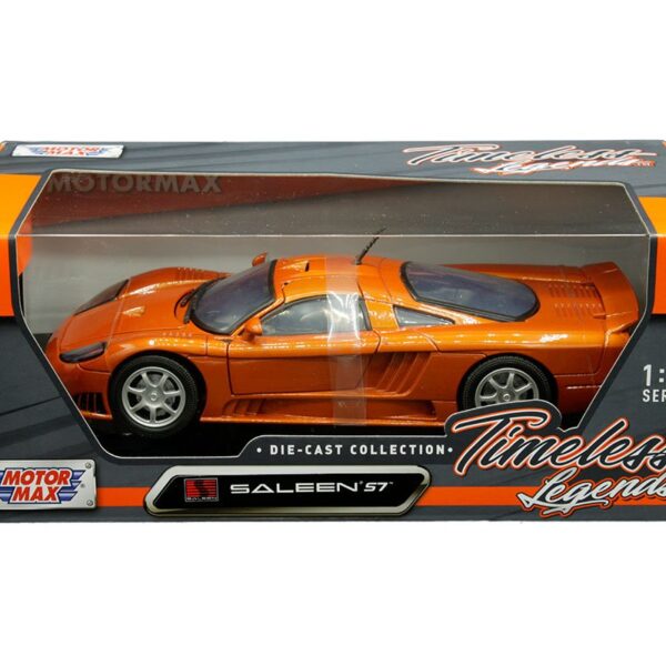 Motormax 1:18 2004 Saleen S7 (Orange Metallic) – Timeless Legends