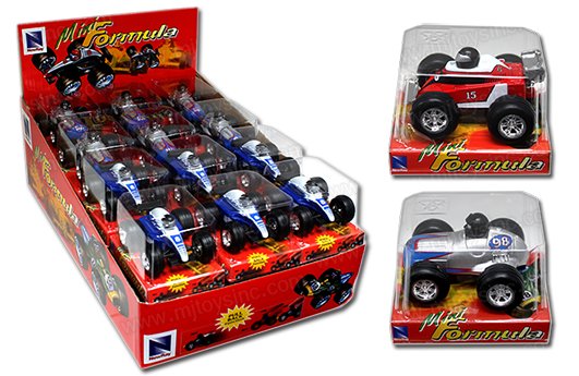 New Ray Mini 2.5″ Formula 1 in PVC box (4 styles )